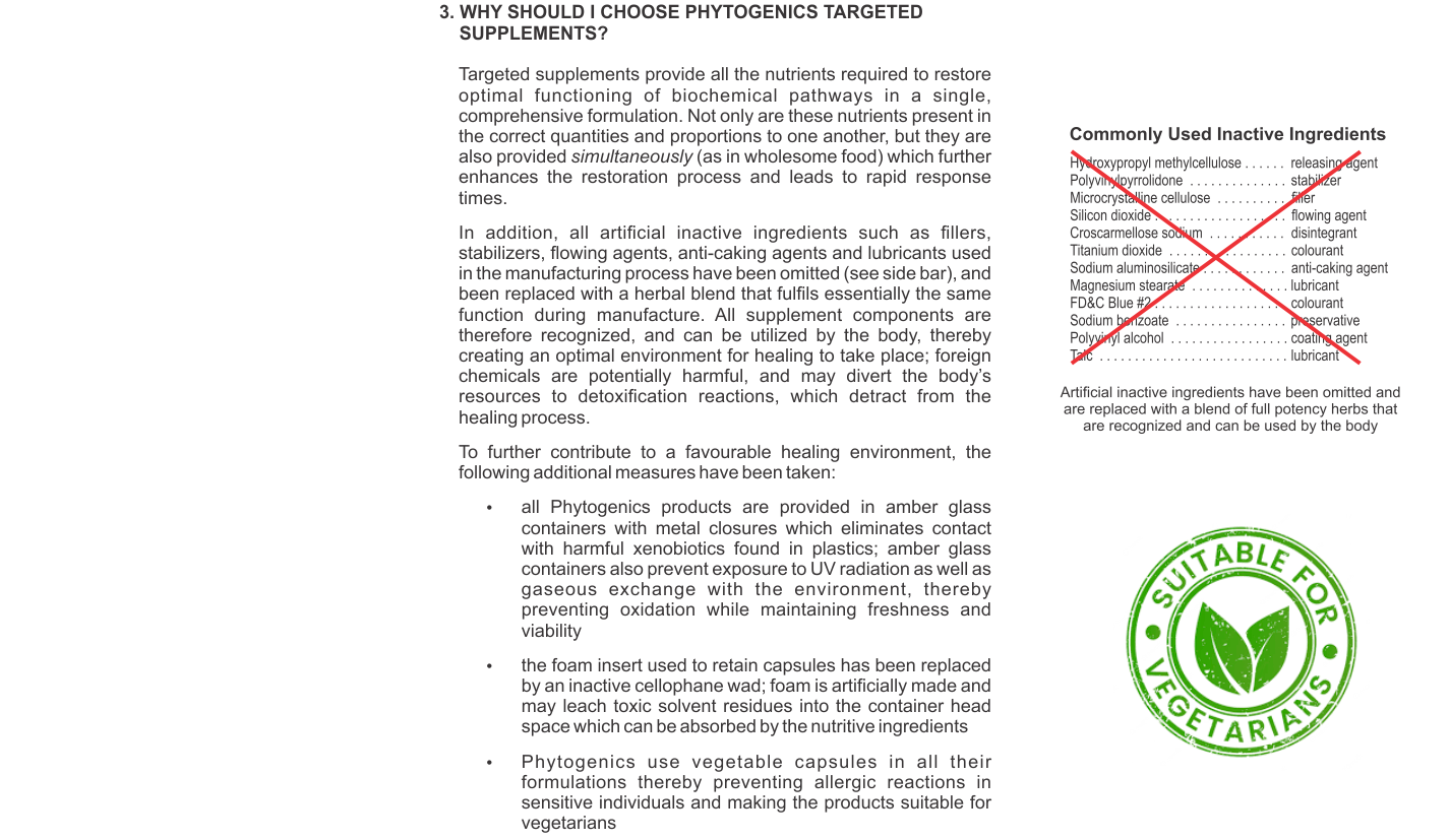 Why should I choose Phytogenics Targeted Supplements?